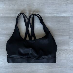 lululemon shiny gloss Black Sports Bra